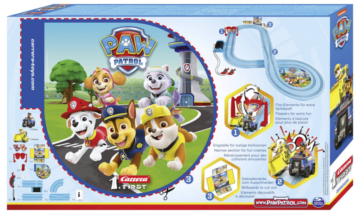 Carrera 20063035 First Paw Patrol On The Double Start Set Rennwagen Spielzeug B-Ware - 4007486630352