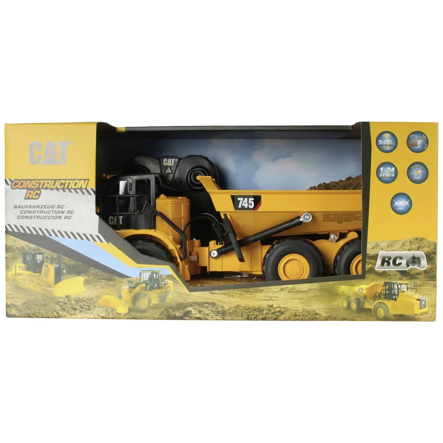 B-Ware Carrera Rc Baufahrzeug Funktionsmodell Truck Baustellenfahrzeug Cat 745 - 4897069492541