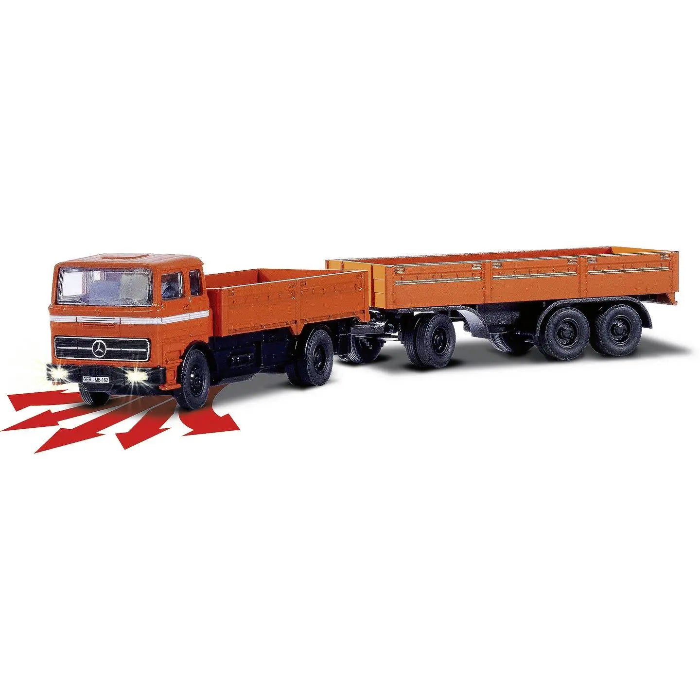 B-Ware Carson Rc Modellauto Lkw Fernsteuerung Mb 1620 Anhänger Modelltruck Akku 1:87 - 4005299016004