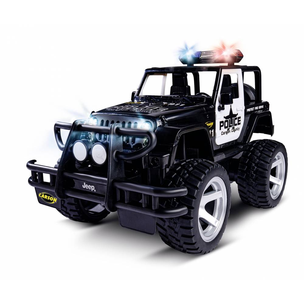 Carson Modellsport Jeep Wrangler Police Rc Auto Elektro Geländewagen 1:12 B-Ware - 4005299012228