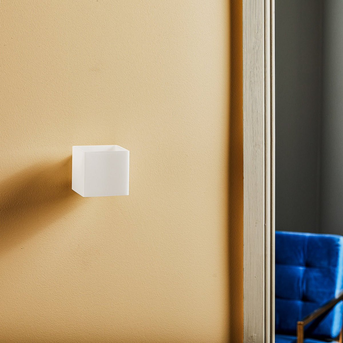 Casablanca Cube blendgeschützte Wandleuchte weiß grau dimmbar G9 48W IP20 - 4250043721202