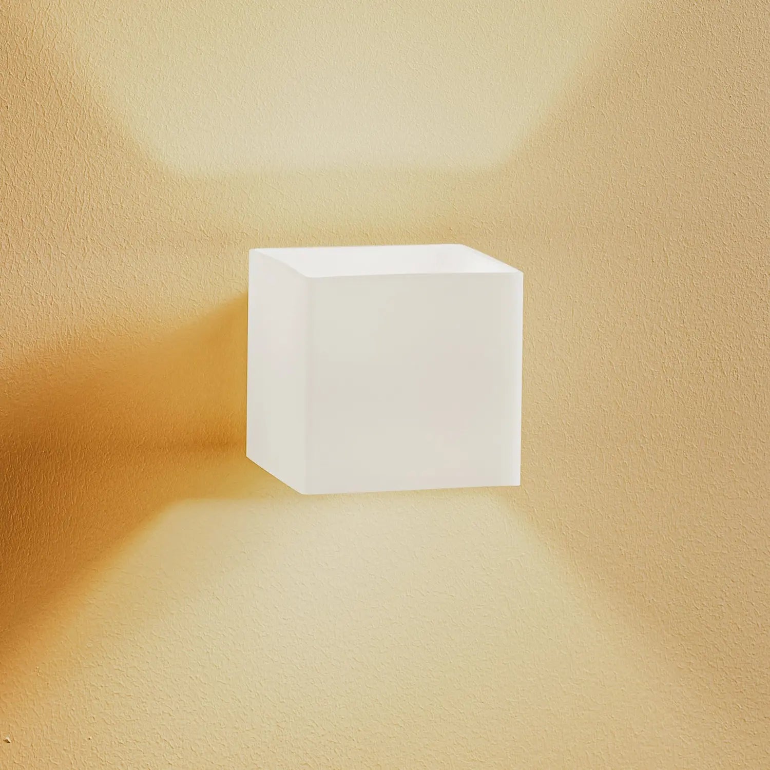 B-Ware Casablanca Cube Blendgeschützte Wandleuchte Lampe Leuchte Wandbeleuchtung Weiß