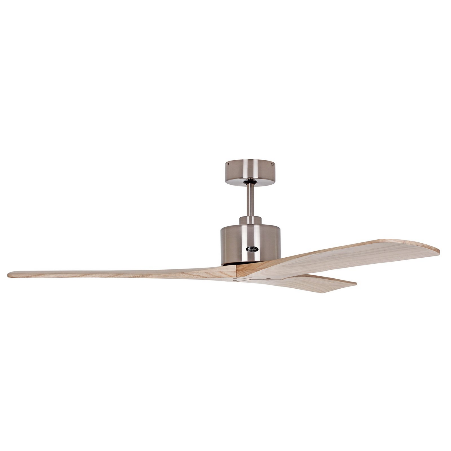 Casa Fan Deckenventilator Ventilator Macau Chrom Naturholz Hell Wohnraumlüfter B-Ware - 4024397368839