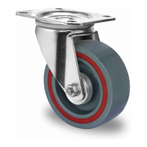 B-Ware Cascoo Lenkrolle Transportrolle ø 100 Mm Serie T6 P2 Rollenlager 8 Stück - 4260390225193