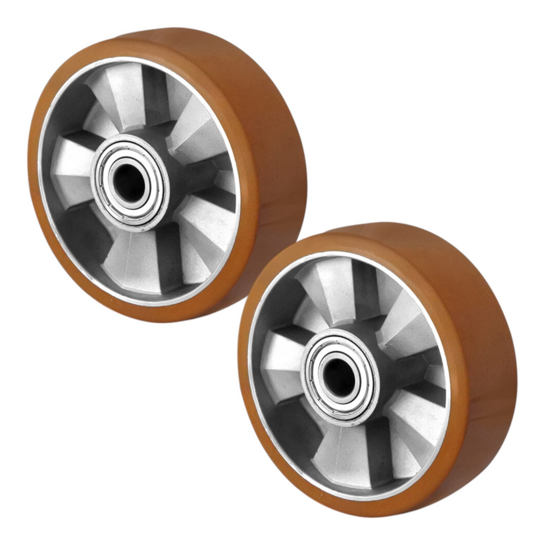 Cascoo Rad ø 125 Mm Serie Bau5 Doppelkugellager Transportgeräterollen 2 Stück B-Ware