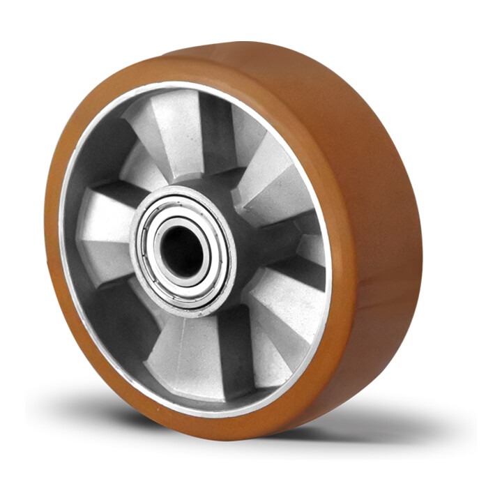 Cascoo Rad ø 125 Mm Serie Bau5 Doppelkugellager Transportgeräterollen 2 Stück B-Ware