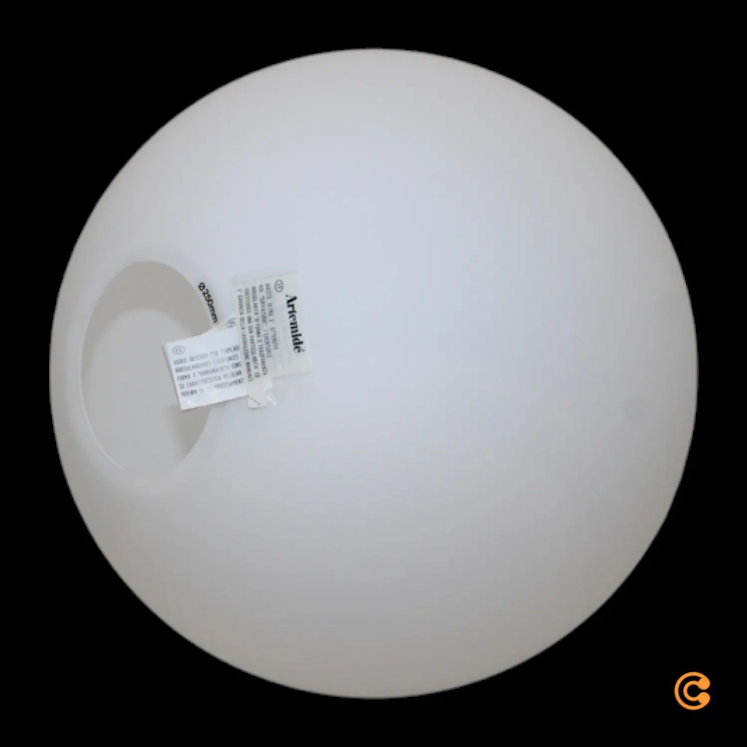 B-Ware Castore Leuchte Lampenschirm Diffusor Glas ø42cm Weiss Siehe Text/Foto - 1