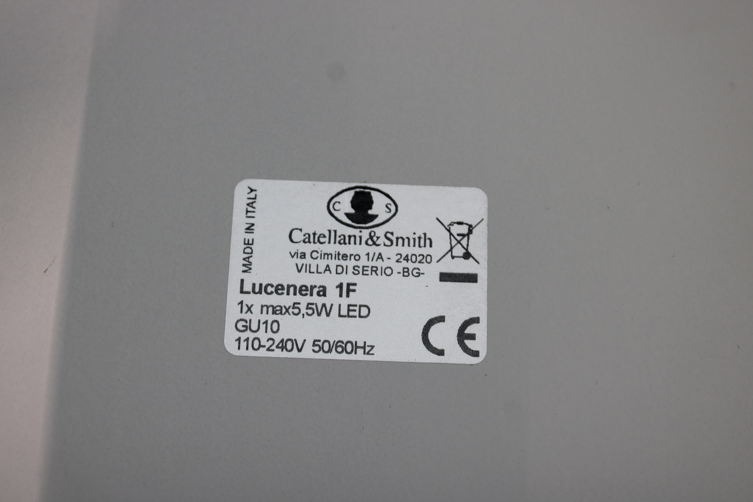 Catellani & Smith Lucenera 207 Grundplatte Bodenplatte Lampenzubehör Leuchte B-Ware - 1