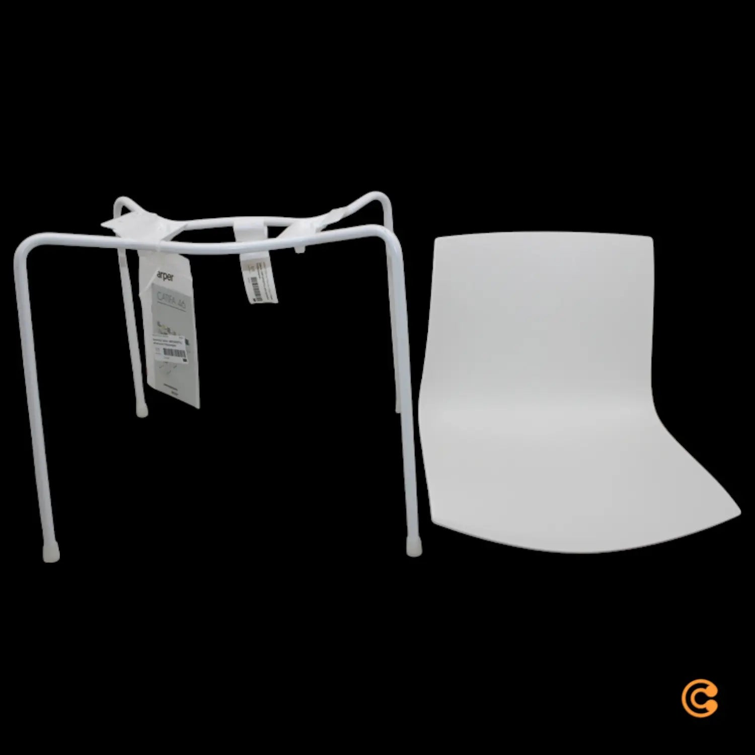 B-Ware Arper Catifa 46 Sitzschale Stuhl Hoch Weiß Stdp000101 Standard Siehe Text/Foto - 434154