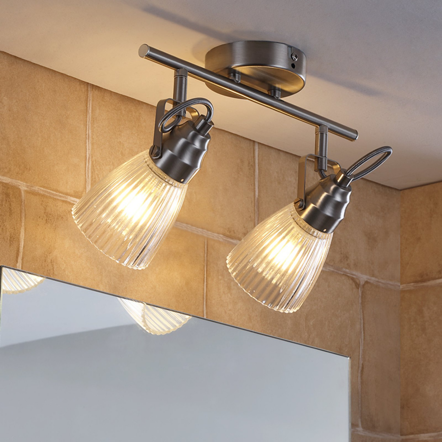 B-Ware Lindby Bad Wandleuchte Kara Flurleuchte Deko Bilderleuchte Wandstrahler G9 88