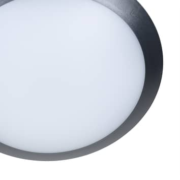Lindby LED-Außendeckenlampe Naira Deckenlampe Deckenleuchte Leuchte Sensor grau