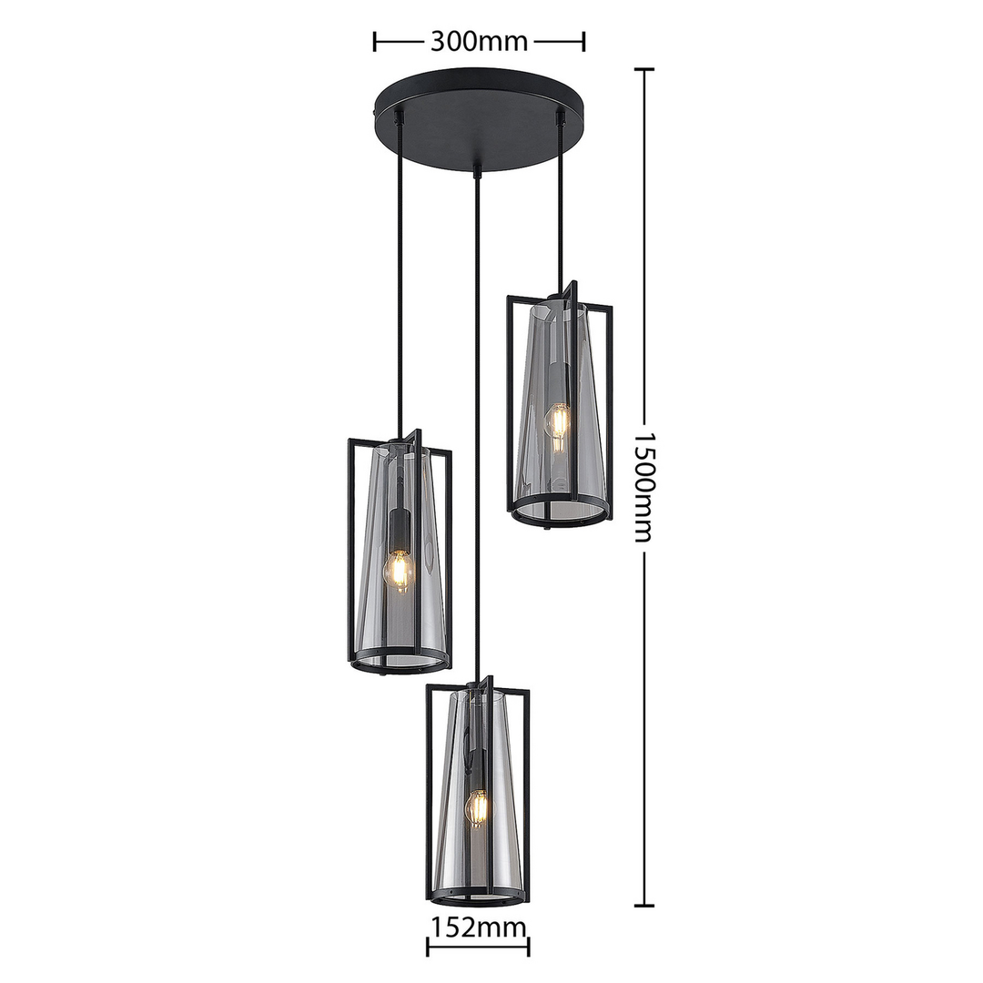 Lucande Rufina Pendellampe Pendelleuchte Lampe Leuchte Hängeleuchte Hängelampe B-Ware
