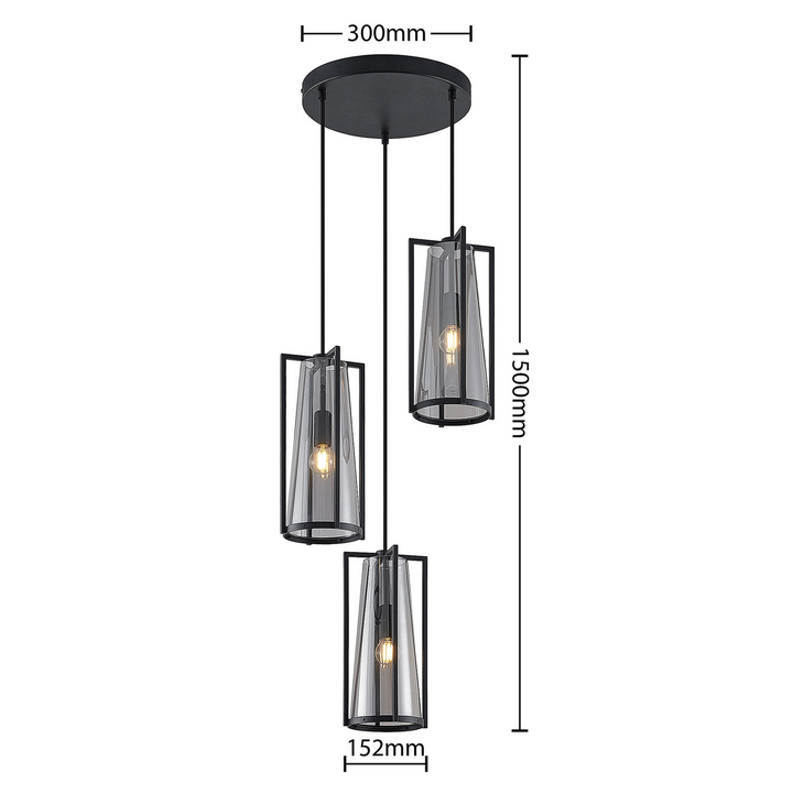 Lucande Rufina Pendellampe Pendelleuchte Lampe Leuchte Hängeleuchte Hängelampe B-Ware