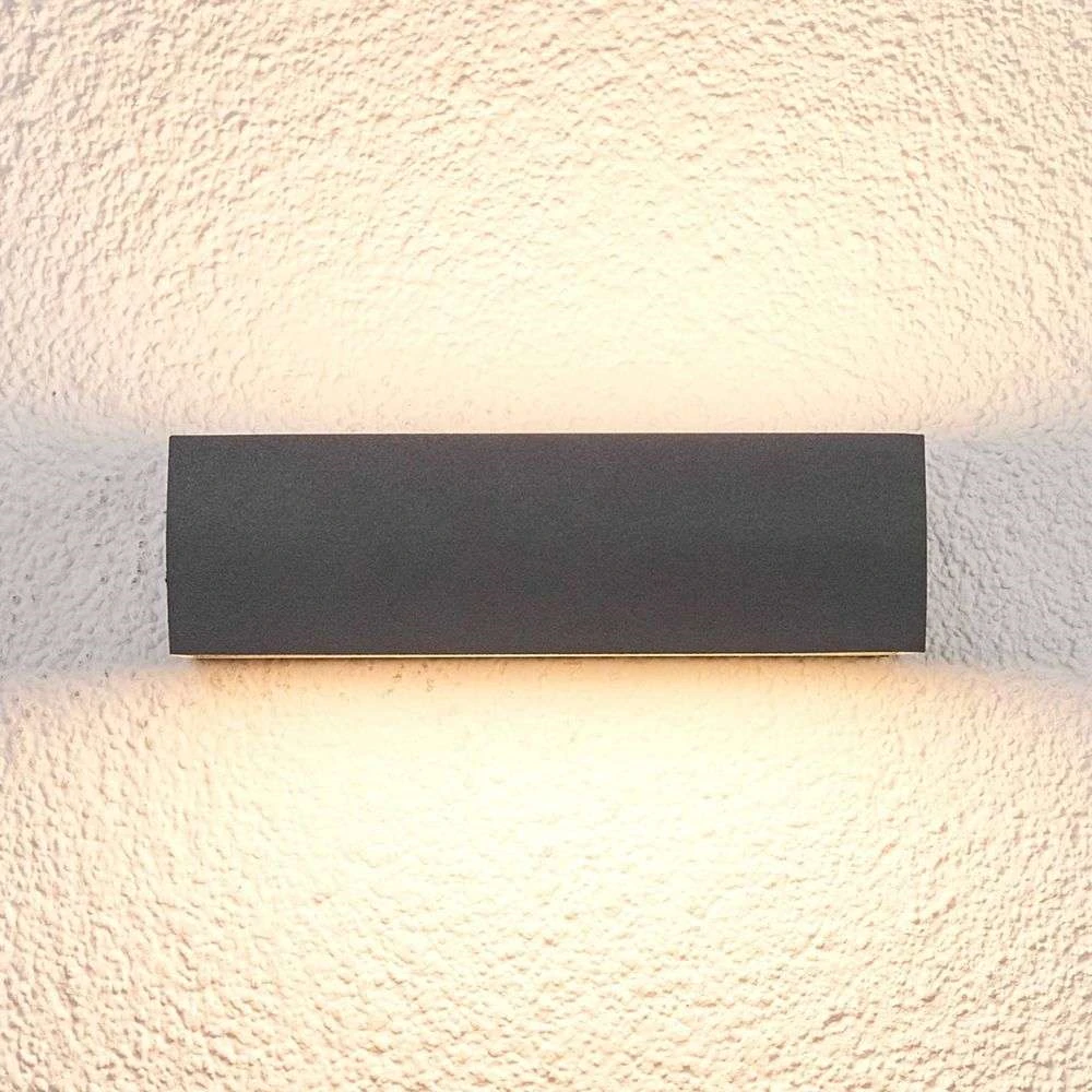 Lucande Lissi LED-Außenwandleuchte Wandleuchte Außenwandleuchte Leuchte Lampe