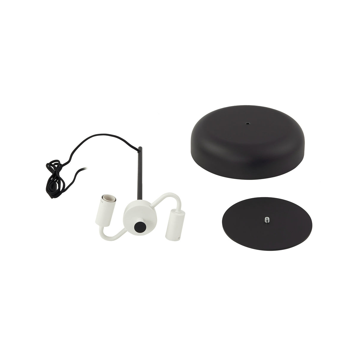 Lindby Tischleuchte Edion LED Lampe Leuchte schwarz 45cm Höhe 30cm Durchmesser - 4251911785784