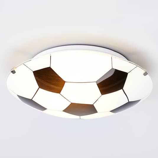 Lindby Schwarzweiße Deckenleuchte Fußball Deckenlampe Deckenlicht Leuchte Lampe