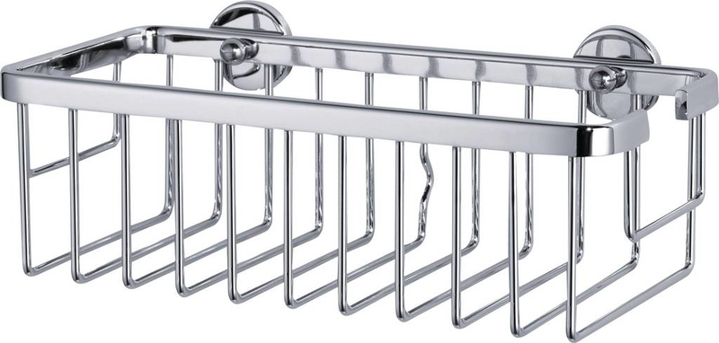 B-Ware Tesa 40201 00000 00 Duschkorb Ohne Bohren Aluminium Ablage Eckduschkorb Chrom