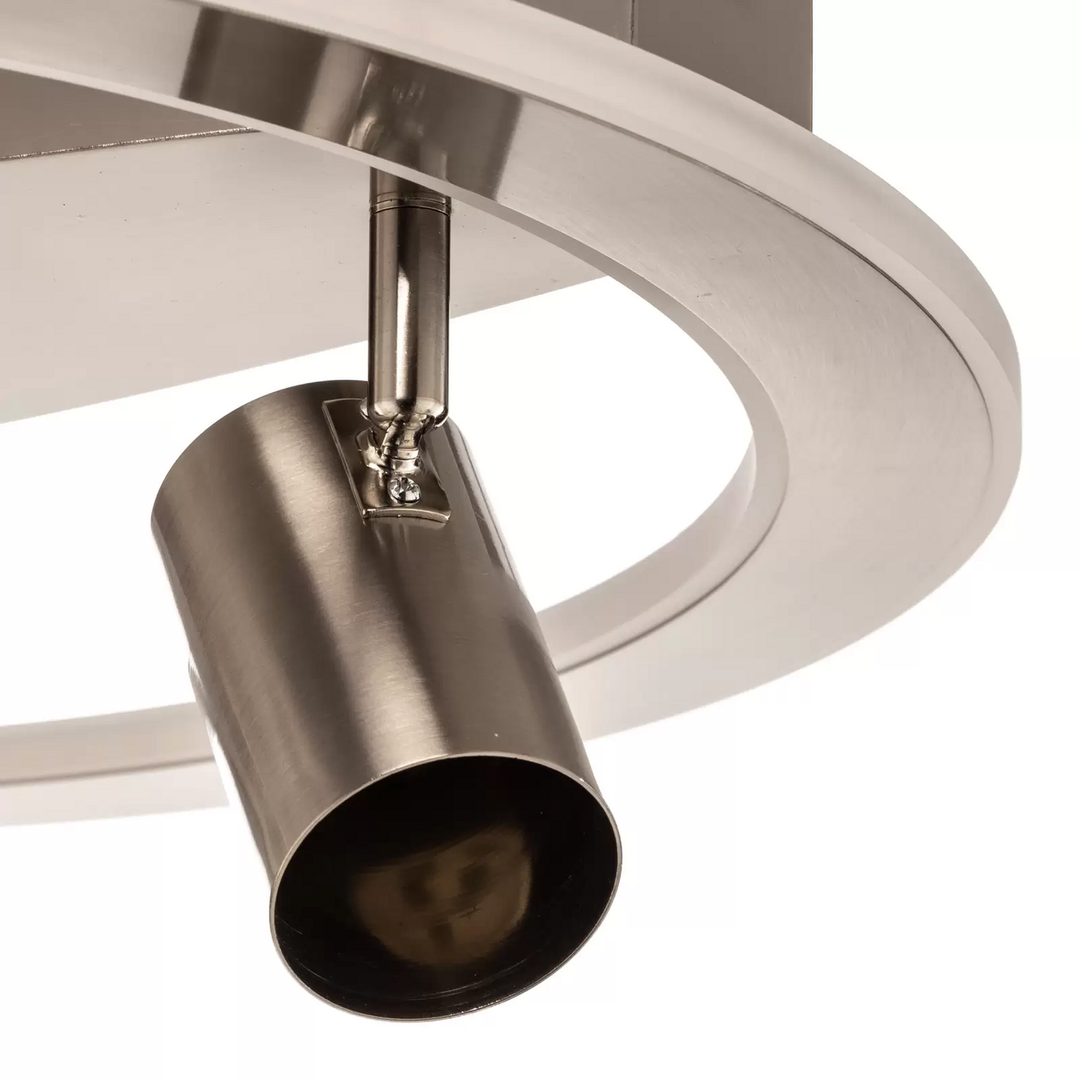 Deckenlampe Led Deckenleuchte Lampe 4 Flammig Nickel Lindby Berisha Warmweiß 583 B-Ware
