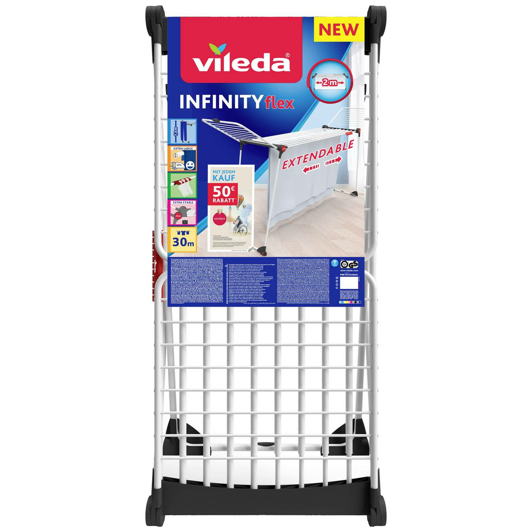Vileda Wäscheständer Indinity Flex Wäschetrockner Wäsche Ständer Trockner Hal302 B-Ware