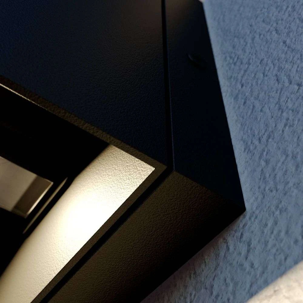 B-Ware Lindby Glyn Led Außenwandleuchte Gartenlampe Wandleuchte Led Außenlampe Schwarz