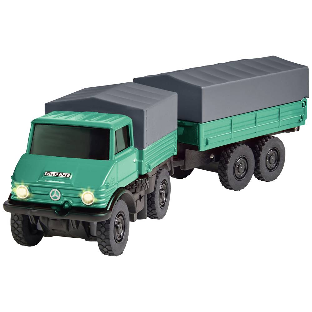 B-Ware Carson Modellsport 500504165 Mb Unimog Forst Mit Hänger 1:87 Rc Modell Lkw Auto