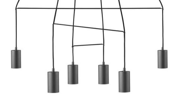 Nowodvorski Lighting Hängelampe Imbria Hängeleuchte 6 Flammig Länge 93cm Schwarz B-Ware - 5903139967792