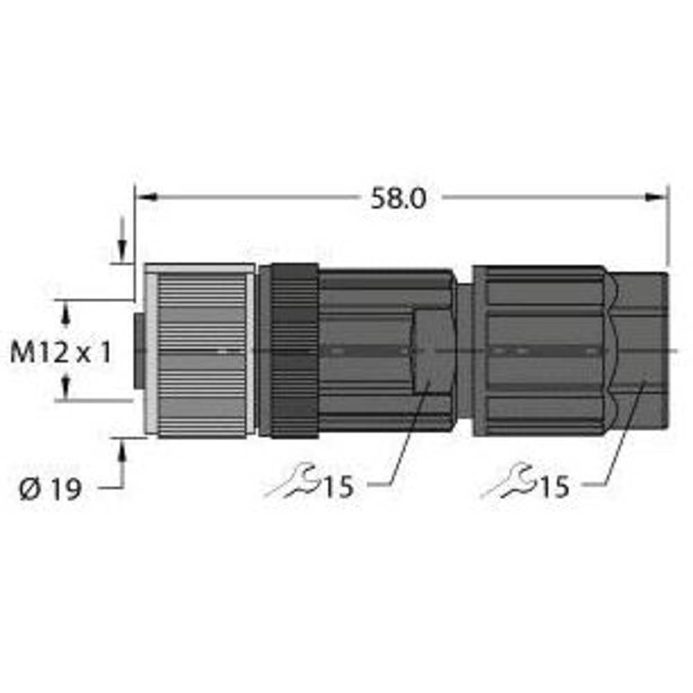 Turck 100002534 Sensor-/Aktor-Steckverbinder unkonfektioniert Rundsteckverbinder