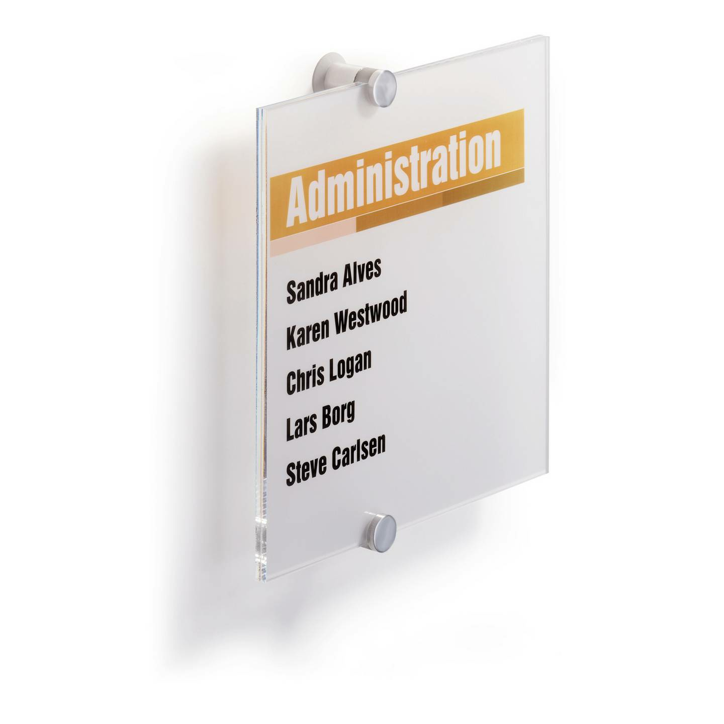 Durable Türschild Namensschild Türschoner 482419 B210 Mm X H210 Mm Transparent B-Ware