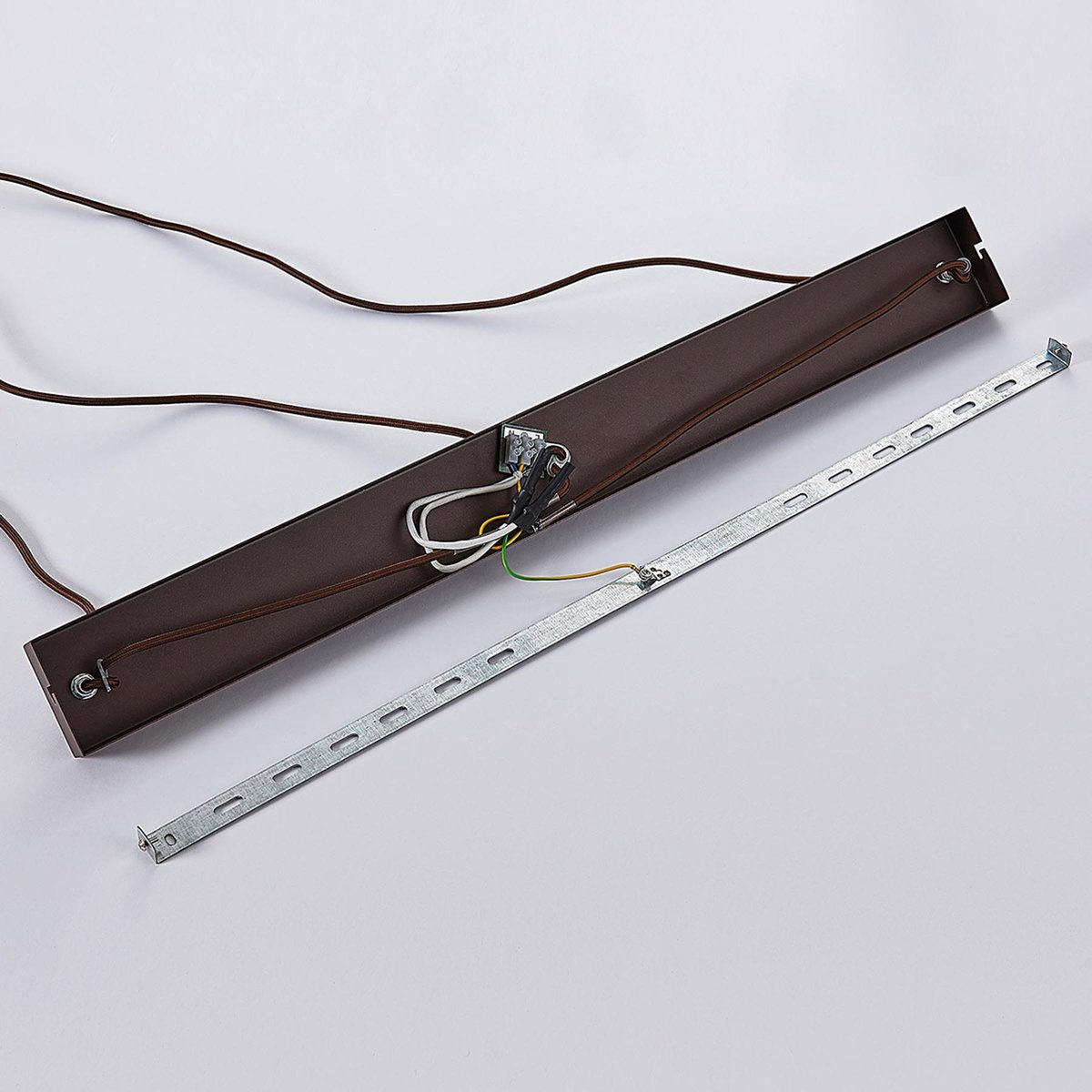 B-Ware Lindby Frances Hängeleuchte Hängeleuchte Lampe Wohnzimmerlampe 3 Fl. E27 Braun