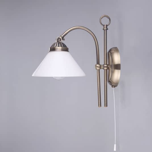 B-Ware Lindby Wandleuchte Otis Wandleuchte Leuchte Lampe Flurlampe Altmessing E14