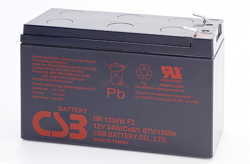 B-Ware Csb Battery Hr 1234 W Hr1234 Wf2 Bleiakku 12 V 8.4 Ah Blei Vlies (Agm) Blei Akku
