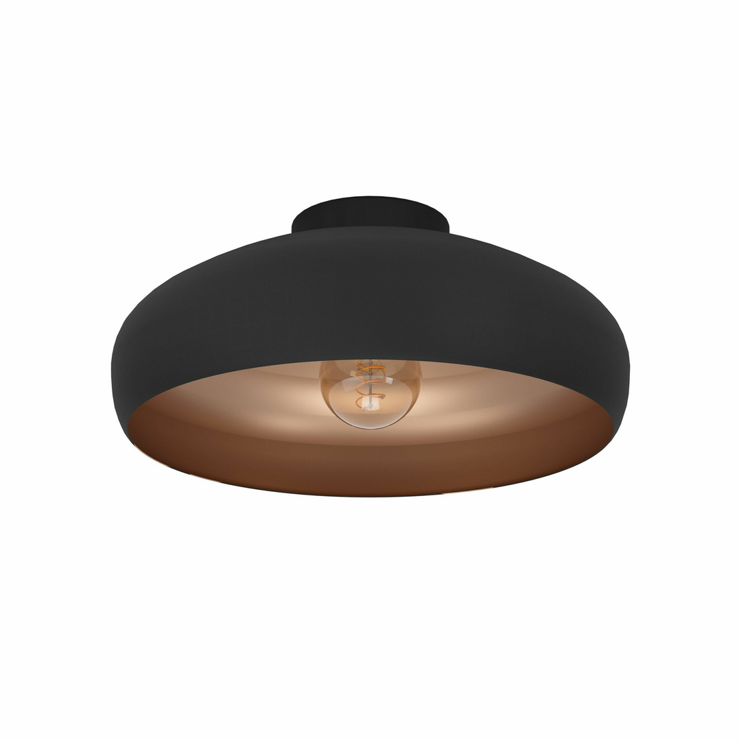 Zipcode Design Deckenleuchte 1 flammig Campbell Lampe Bündig Schwarz Metall
