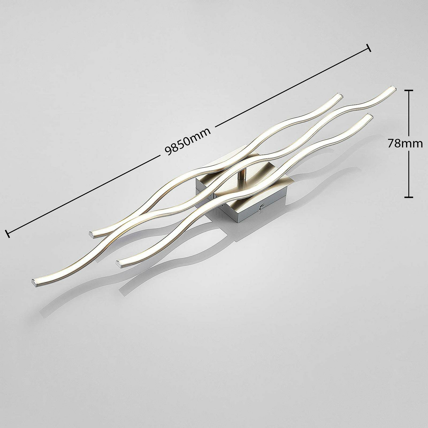 Lindby Led Deckenlampe Safia Deckenlampe Lampe Leuchte Wellenform Dreiflammig557 B-Ware - 4251096537246