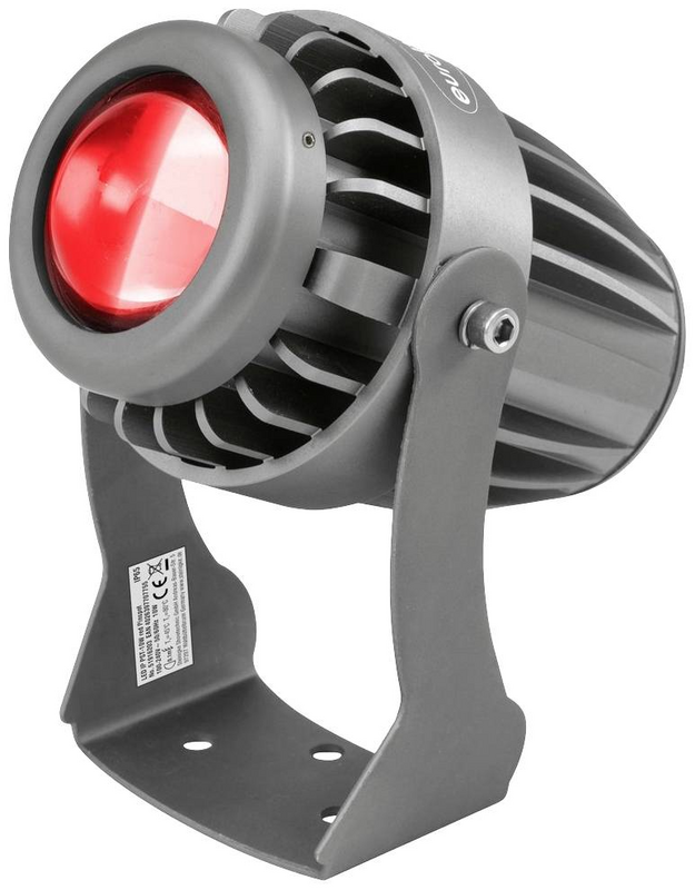 Eurolite LED IP PST-10W rot LED-Pinspot Anzahl LEDs 10 W Schwarz Scheinwerfer