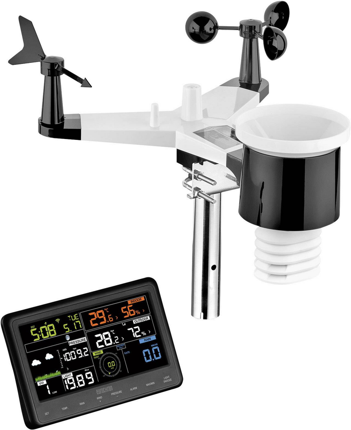Eurochron Funk Wetterstation Efws 29 Wettermessstation Vorhersage App Wifi Funk B-Ware