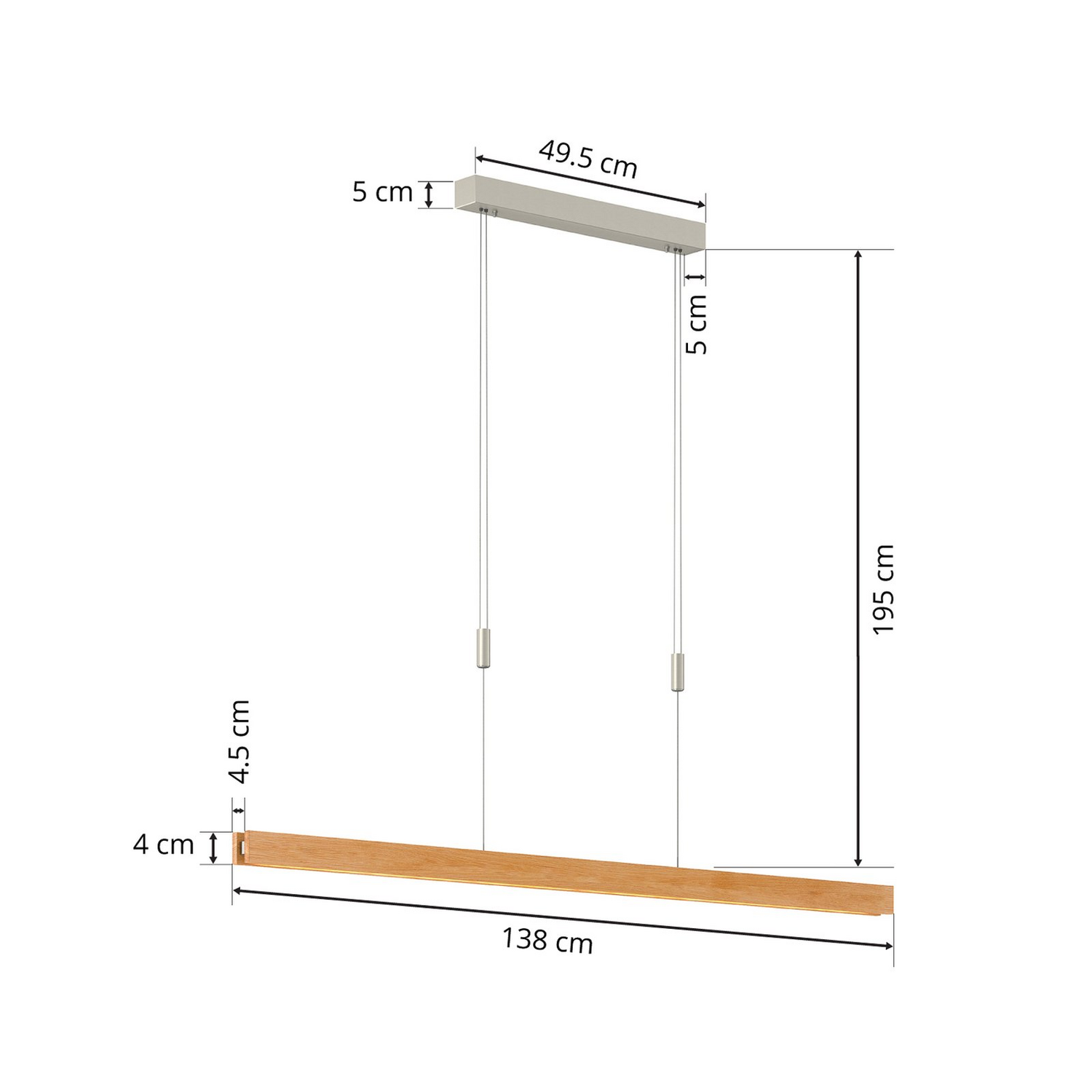 Rothfels Alin LED-Hängeleuchte Deckenlampe Pendelleuchte Deckenlampe DEFEKTWARE