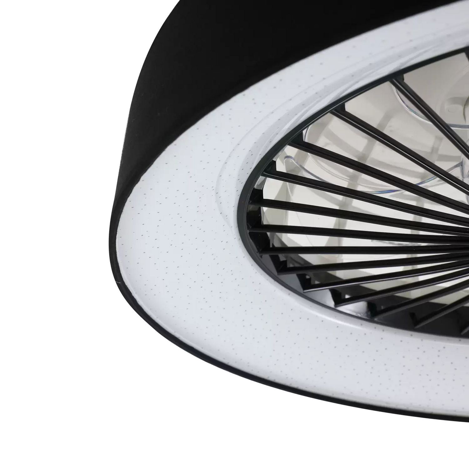 B-Ware Lindby Led Deckenventilator Mace Deckenventilator Ventilator Schwarz Leise ø 47