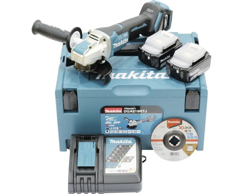 Makita Akku Winkelschleifer DGA519RTJ Trennschleifer Schleifmaschine Flex 18 V