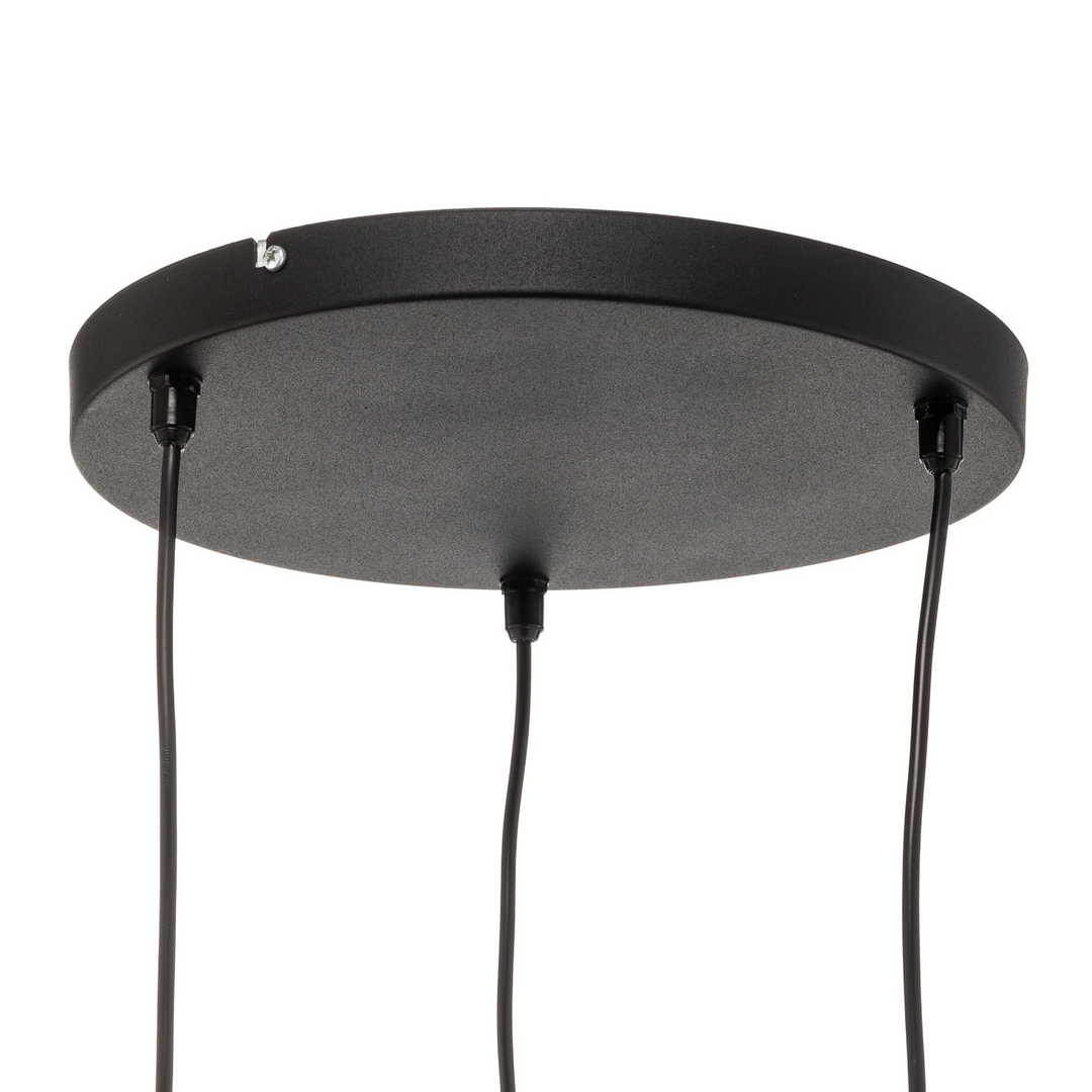 Pendelleuchte Helen Hängeleuchte Hängelampe Lampe Rund Schwarz Gold Dreiflammig B-Ware - 5902349228846
