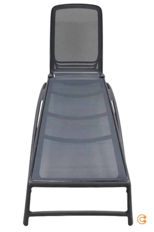 B-Ware Nardi Atlantico Outdoor Liege Liegestuhl Gartenliege Sonnenliege Anthrazit436