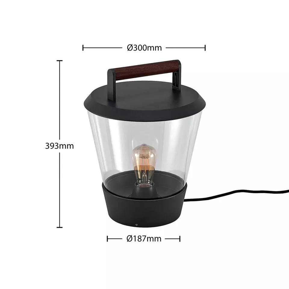 B-Ware Lucande Larkyn Tischleuchte Gartenbeleuchtung Spritzwassergeschützt Lampe746 - 4251096582277