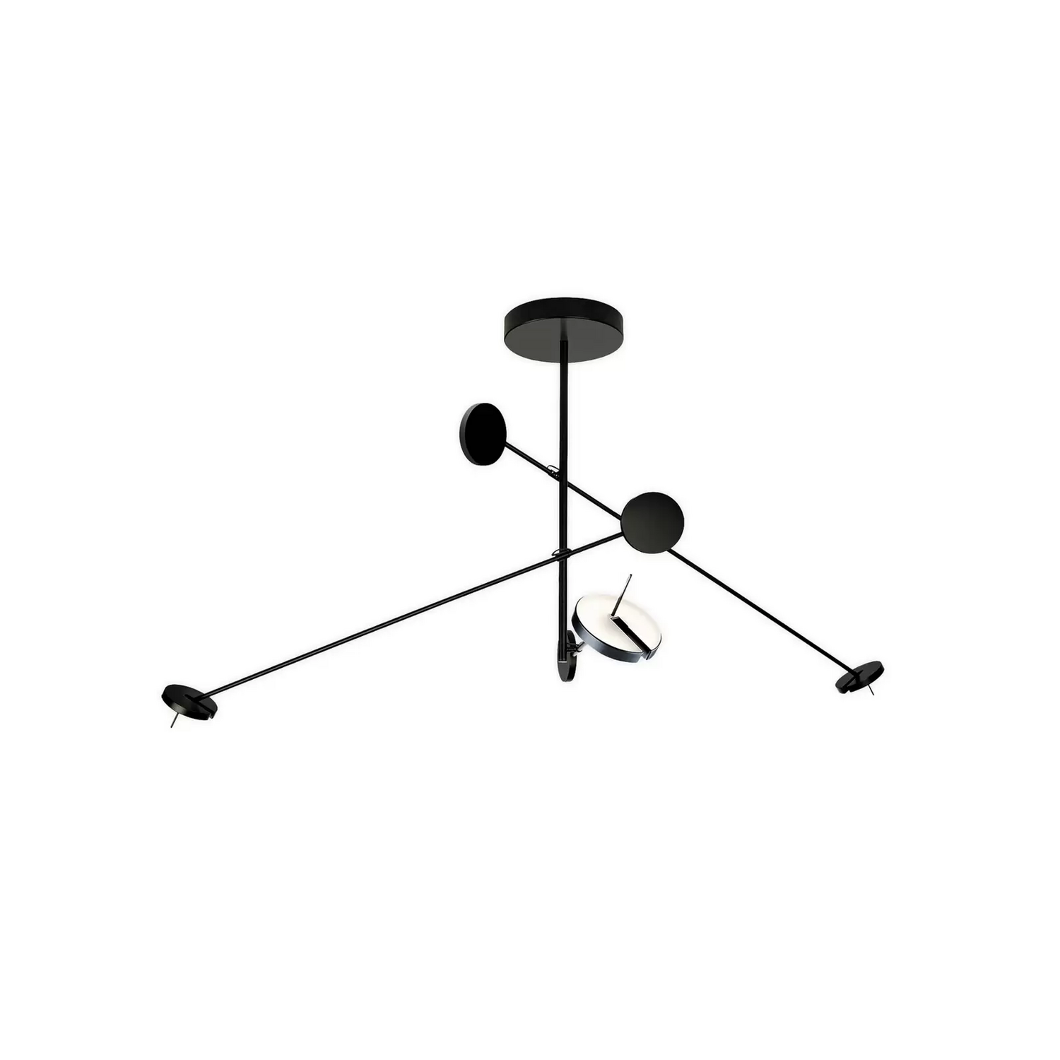 LEDS-C4 LED-Hängeleuchte Invisible Triplex Hängelampe Leuchte 2.700 K schwarz