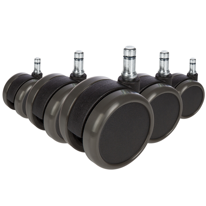 Hjh Office Bürostuhlrollen Hartboden Rollen 10x65mm 5 Stück Rolo 619009 Stuhl B-Ware