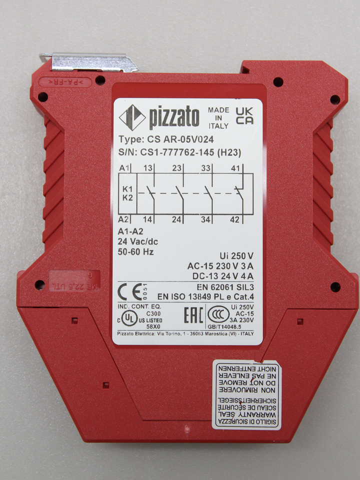 Pizzato Elettrica Sicherheitsmodul Not-Aus-Schalter 3 Schließer 1 Öffner 240V20