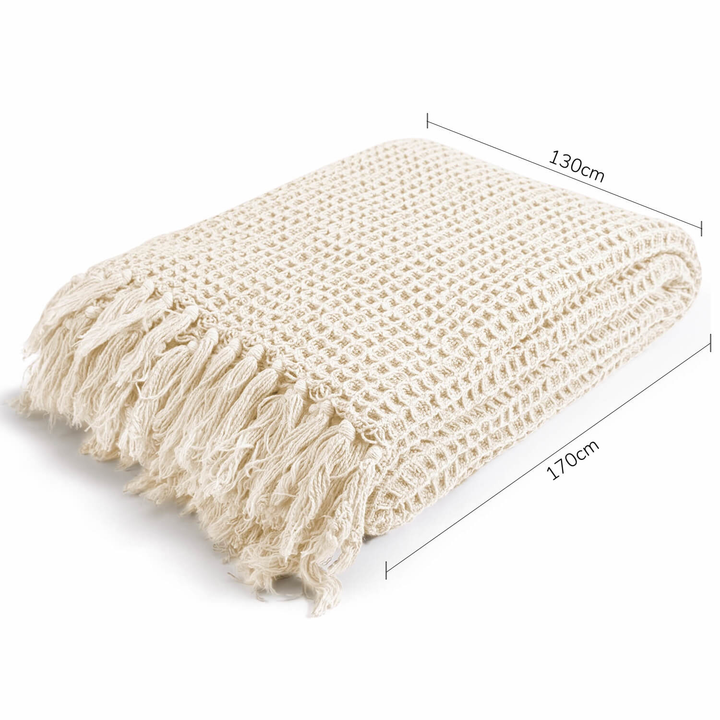 mokebo Decke Die Hyggelige Waffelpique Stonewashed Look Strickdecke Tagesdecke