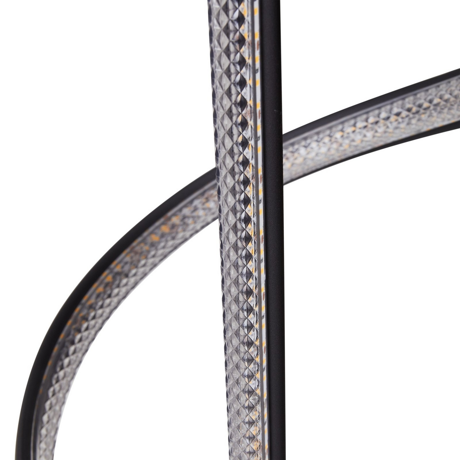 Lampadaire LED Lucande de qualité B, projecteur Rodado noir 132 cm en aluminium