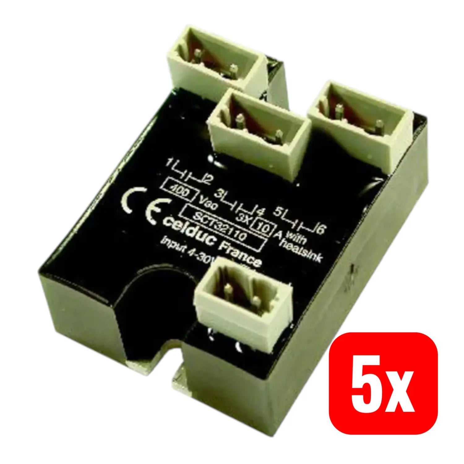 B-Ware Cellduc Ssr Halbleiterrelais Relais Sct62110 10 A Klemme 440 V 5 Stück - 3760283306622