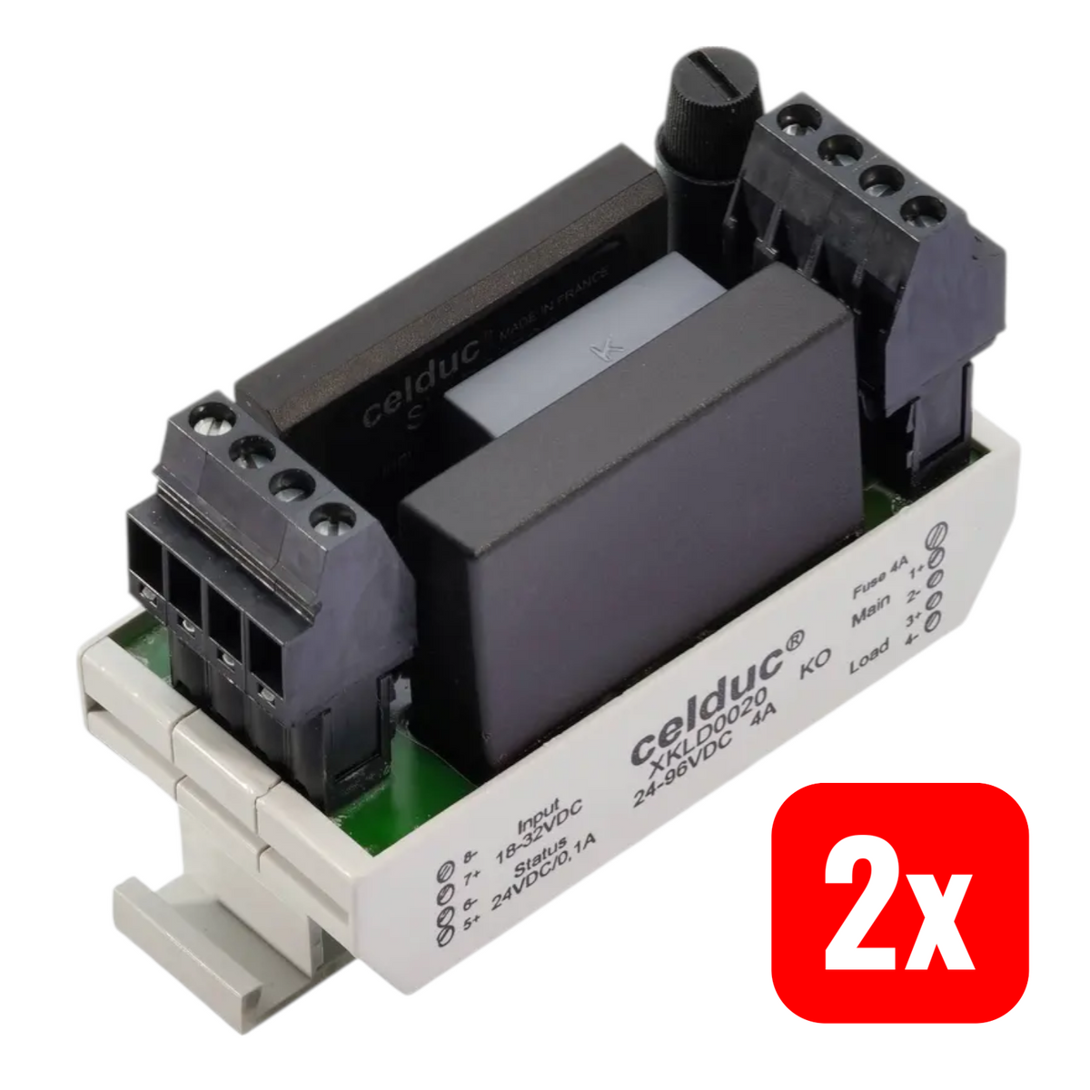 Celduc Halbleiterrelais Relais XKLD0020 Schaltrelais 4A 100V Schrauben 2 STÜCK - 3760283307865