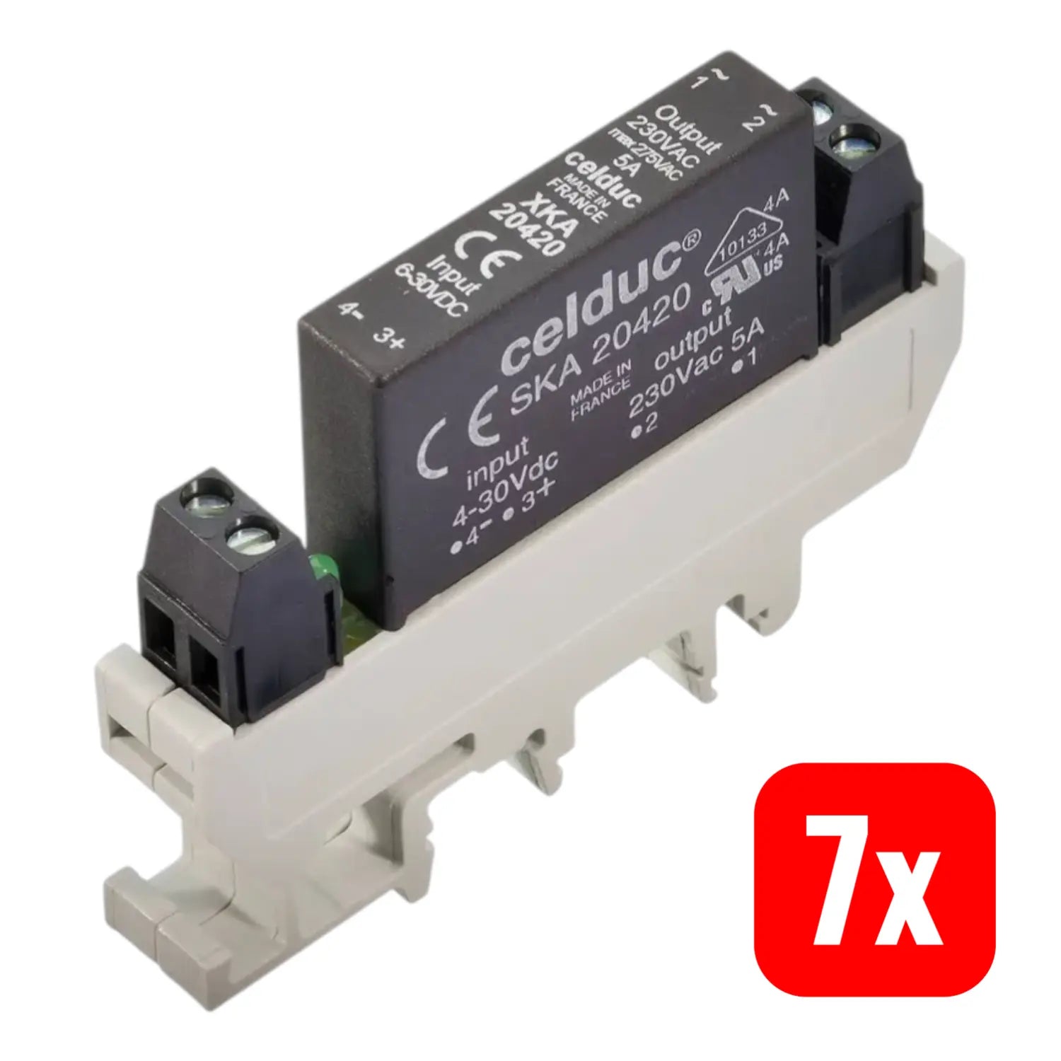 B-Ware Celduc Halbleiterrelais Xka70420 5 A Schaltspannung Max. 275 V/Ac 7 Stück - 3760283307957