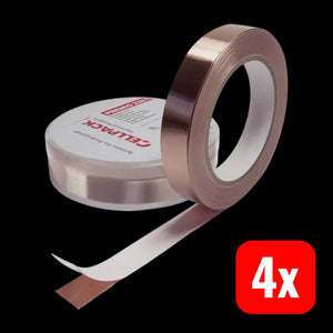 B-Ware Cell Pack Kupferklebeband Klebeband Premio 2281 Kupferfolie Acryl 33mx9mm 4 Stück